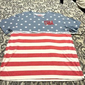 Chubbies Patriotic Men’s Shirt Size XXL- Blue and Red